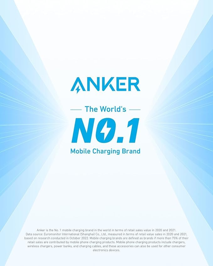 Anker Phone Charger, 20W USB C Charger Block, Type C Charger Fast Charging