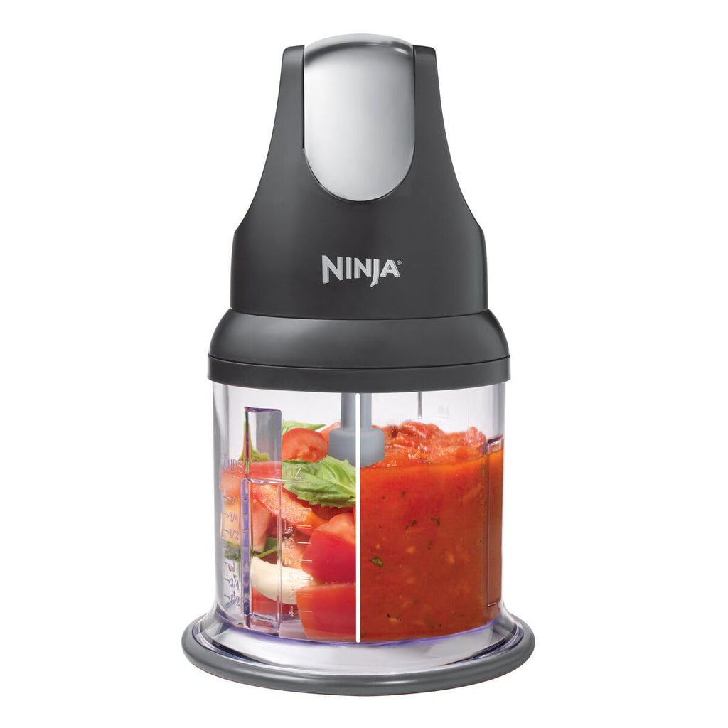 Ninja Express Chop Electric Food Chopper, 200-Watt, One-Touch Pulse, for Chopping, Mincing, and Pureeing – BPA-Free, Dishwasher Safe, with Storage Lid, 16oz, NJ100C (Canadian Version)