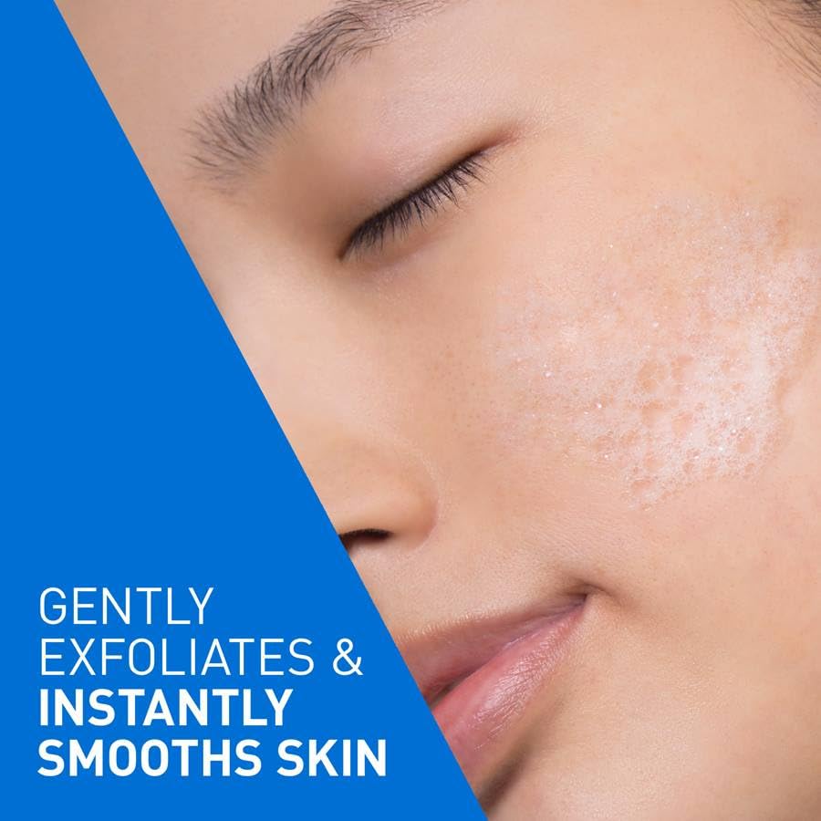 CeraVe Salicylic Acid Cleanser, Renewing Exfoliating Face Wash With Vitamin D for Normal Skin, Fragrance Free, Verified by CeraVe, 473ml