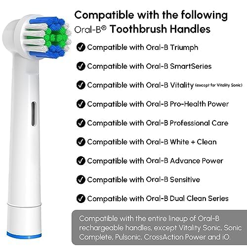 Replacement Toothbrush Heads Compatible with Oral B Braun 20 Pcs
