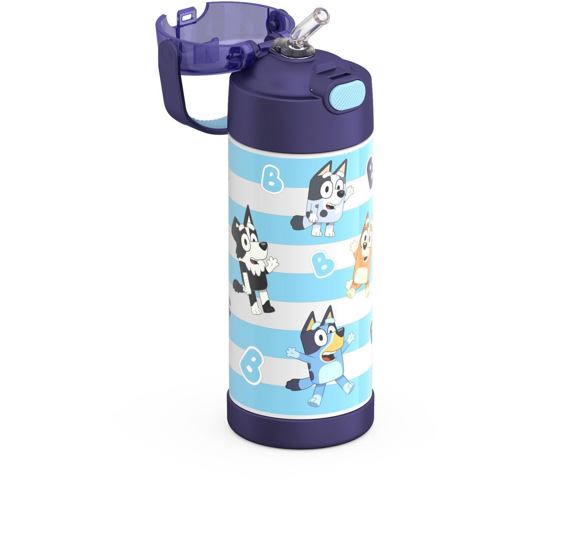 THERMOS FUNTAINER Water Bottle with Straw, 14oz, Bluey