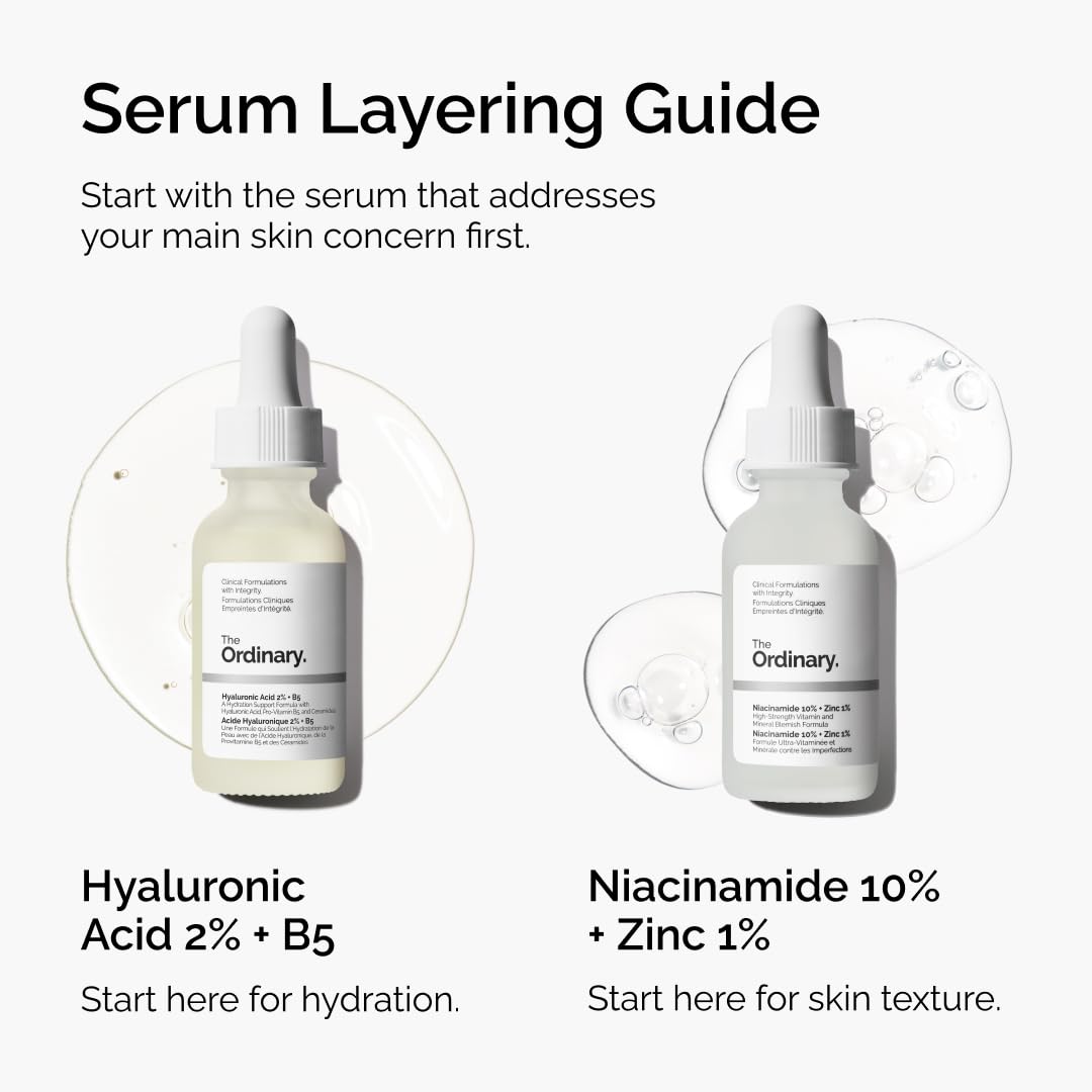 The Ordinary Niacinamide 10% + Zinc 1%, Smoothing Serum for Blemish-Prone Skin, 30 ml