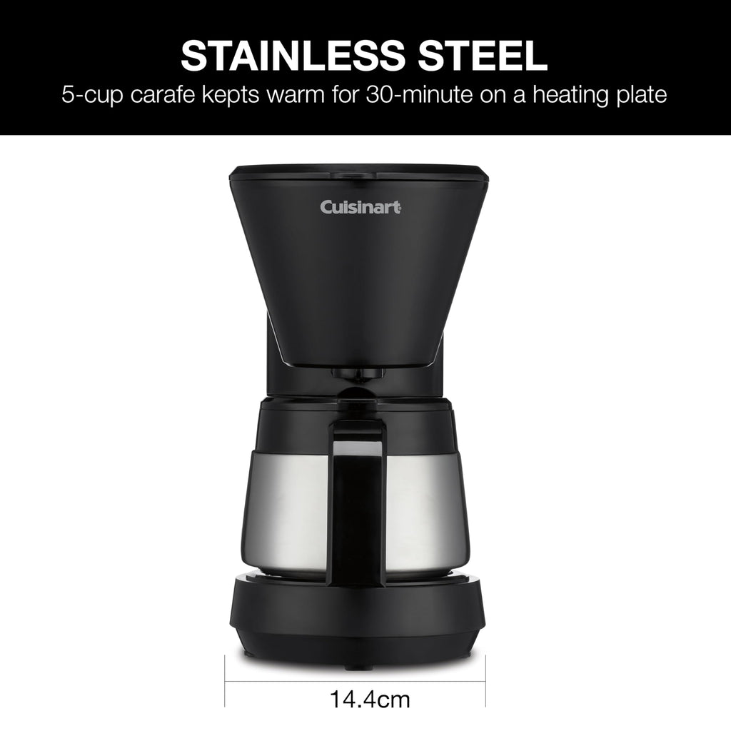 Cuisinart Coffee Maker, Stainless Steel Carafe, Programmable, 5 Cups