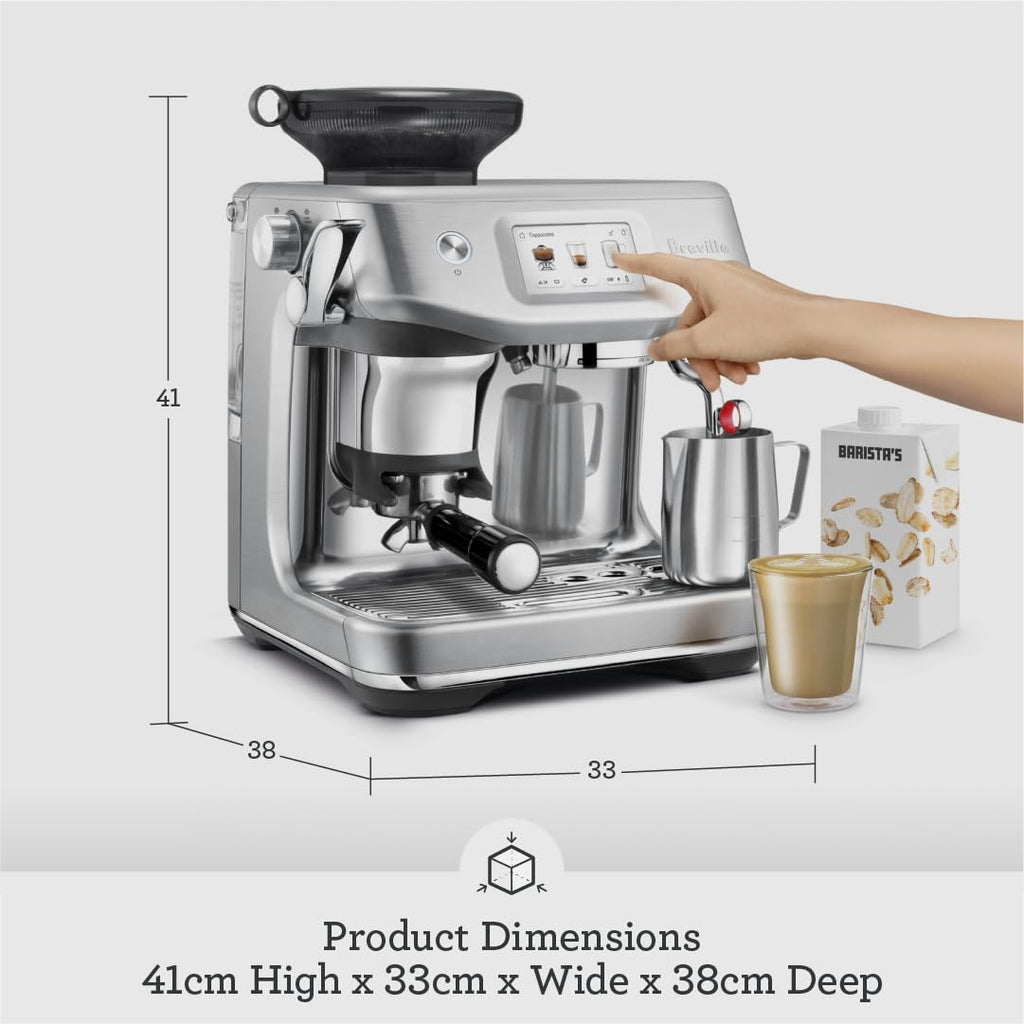 Breville the Barista Touch Impress Espresso Machine, Coffee Maker with Grinder, BES881BSS, Brushed Stainless Steel