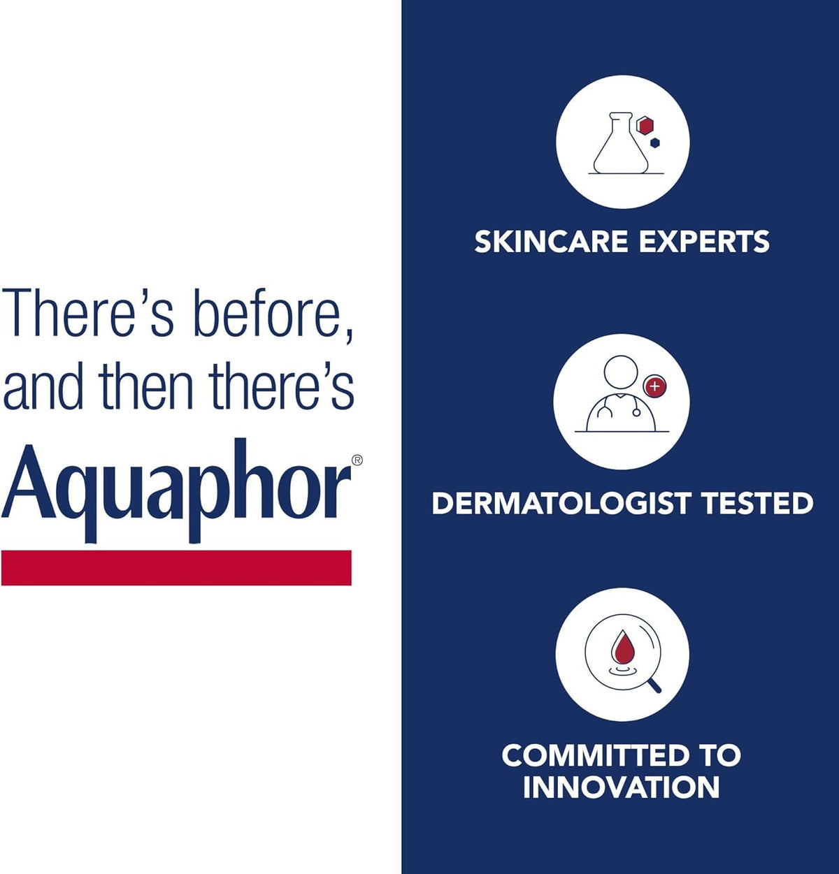 Aquaphor Lip Repair Lip Ointment for Extremely Dry, Chapped and Cracked Lips, Formulated with Panthenol and Vitamins C and E, Fragrance Free, Non Comedogenic Lip Balm, 10mL