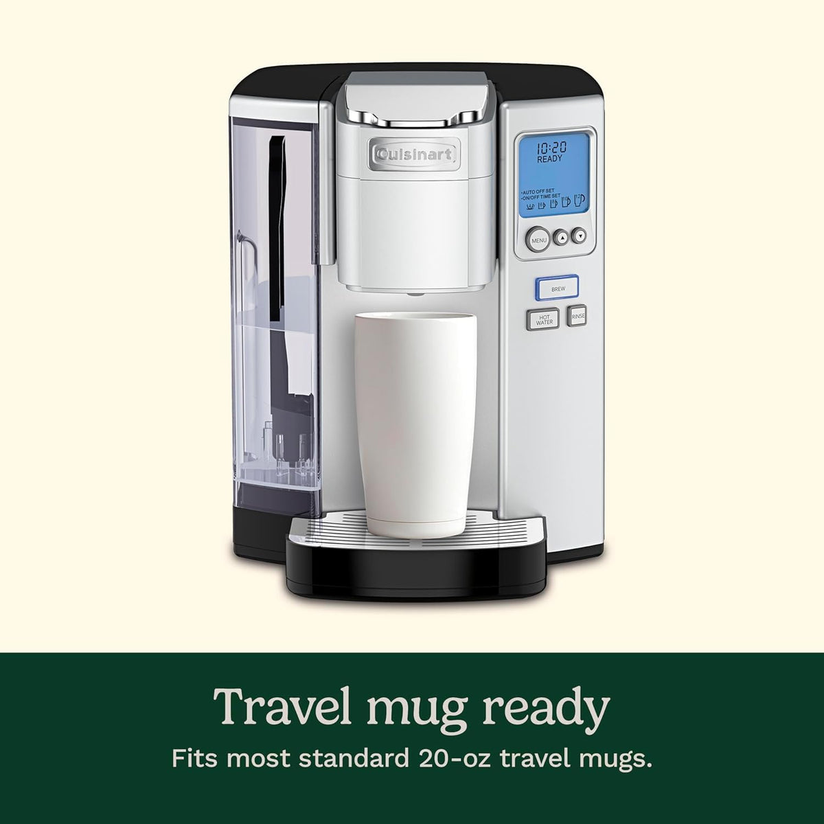 Cuisinart Coffee Maker, Single Serve & Programmable, 5 Cup Sizes