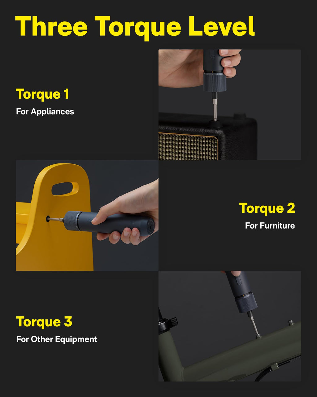 HOTO Electric Screwdriver Set, 3.6V Cordless Screwdriver Set