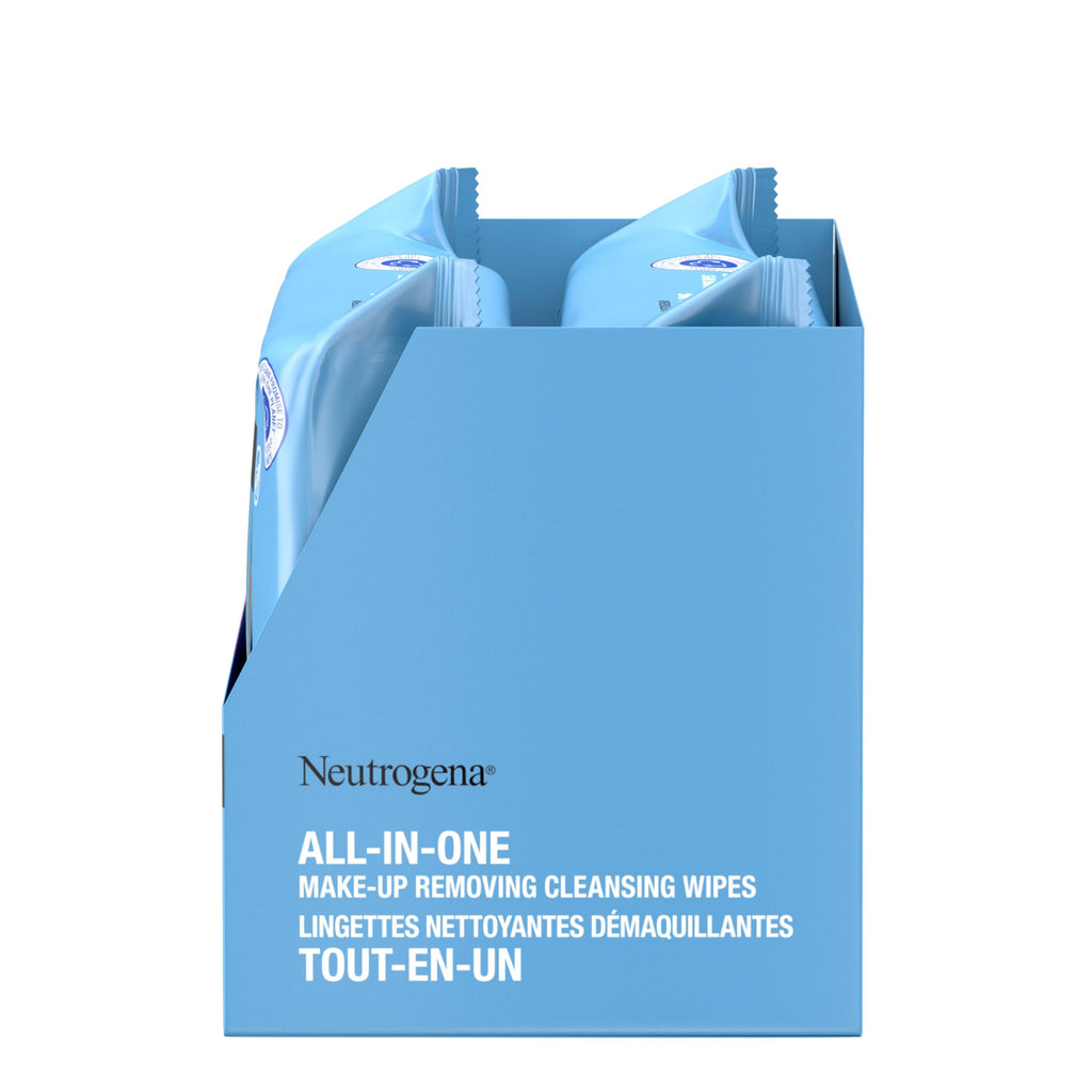 Neutrogena All-in-One Makeup Removing Cleansing Wipes, Twin Pack, 50 Count