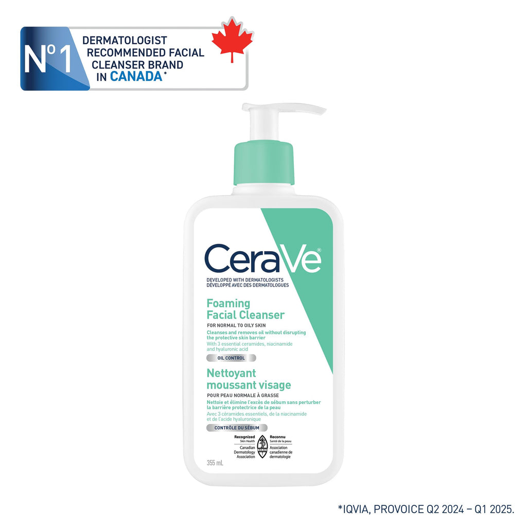 CeraVe Foaming Face Wash with Niacinamide & Hyaluronic Acid, 562mL