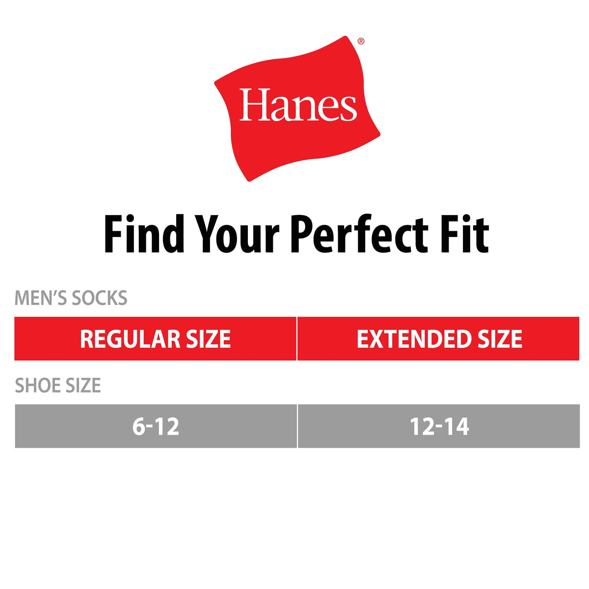 Hanes Men's Max Cushioned Crew Socks, Moisture-Wicking with Odor Control, Multi-Pack, White/Grey Foot Bottom - 12 Pack, 6-12