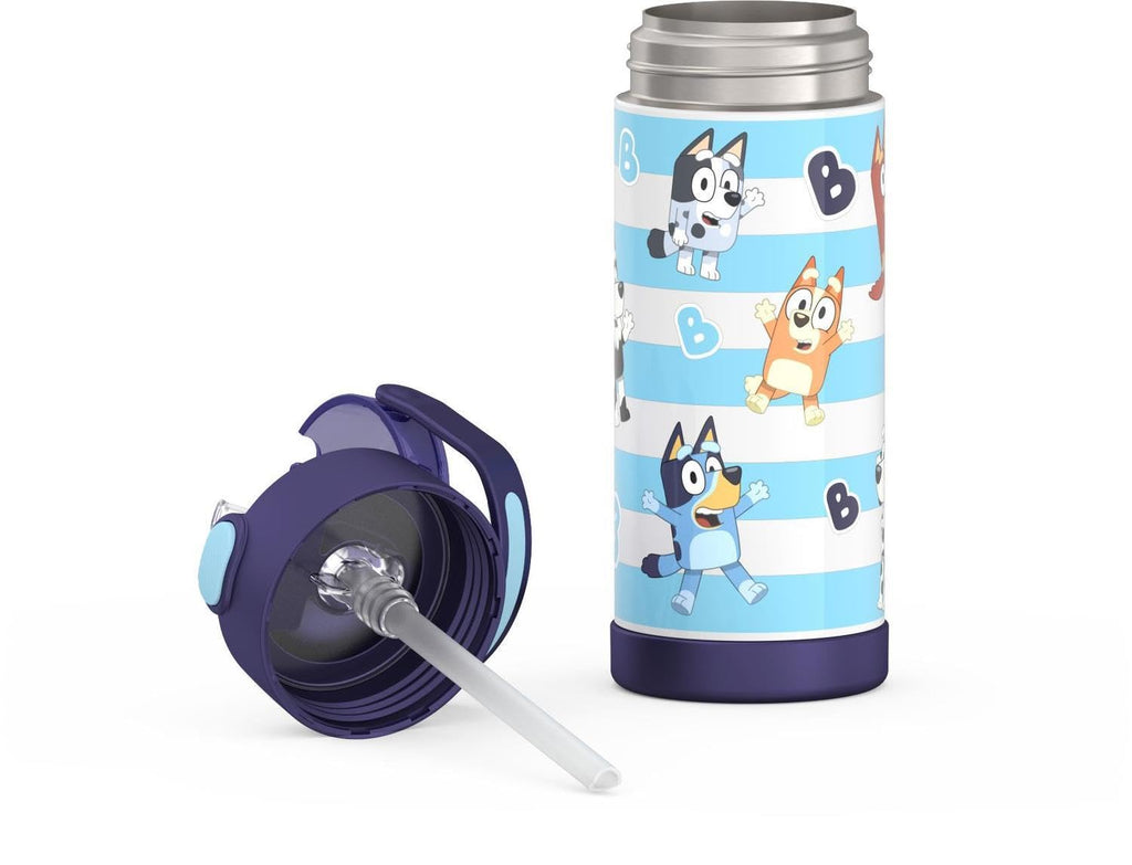 THERMOS FUNTAINER Water Bottle with Straw, 14oz, Bluey