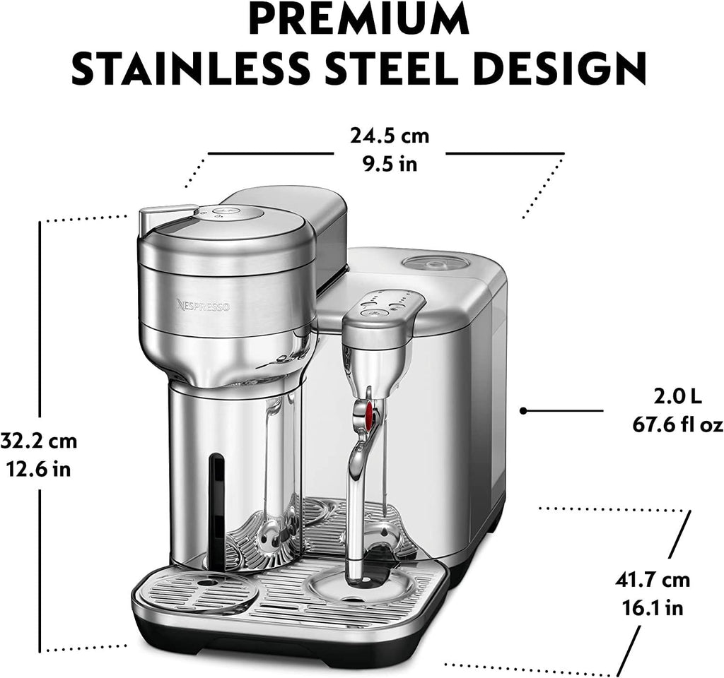 Nespresso Vertuo Creatista Pod Coffee & Espresso Machine Stainless Steel