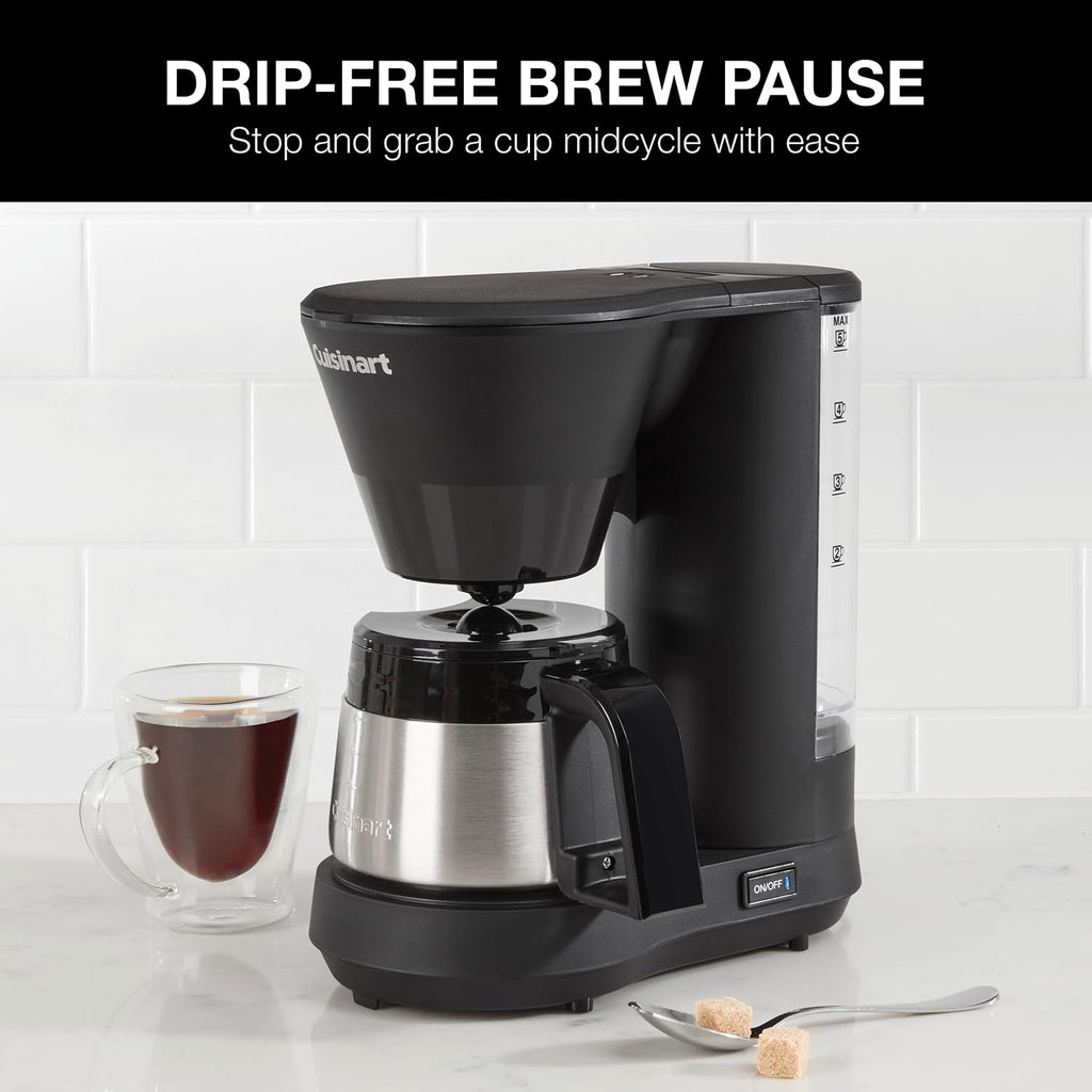 Cuisinart Coffee Maker, Stainless Steel Carafe, Programmable, 5 Cups