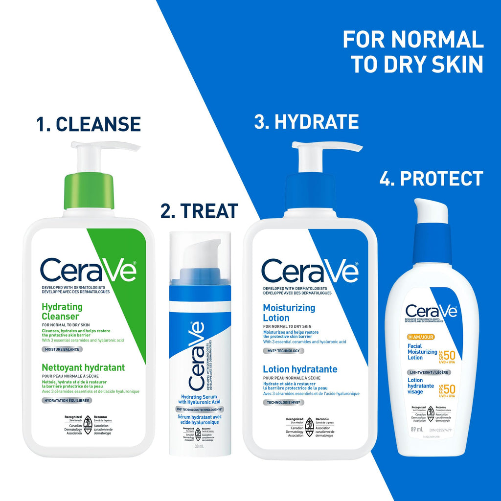 CeraVe Moisturizing Lotion for Normal to Dry Skin, Face & Body, 473mL