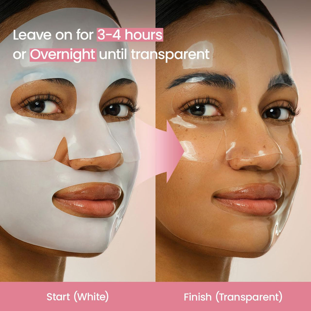BIODANCE Bio-Collagen Real Deep Mask, Bestselling Hydrating Overnight Hydrogel Mask for Glassy Glowy Skin, Pore Minimizing, Elasticity Improvement, Paraben Free, Fragrance Free, Non-Comedogenic Korean Skincare 34g x 4ea