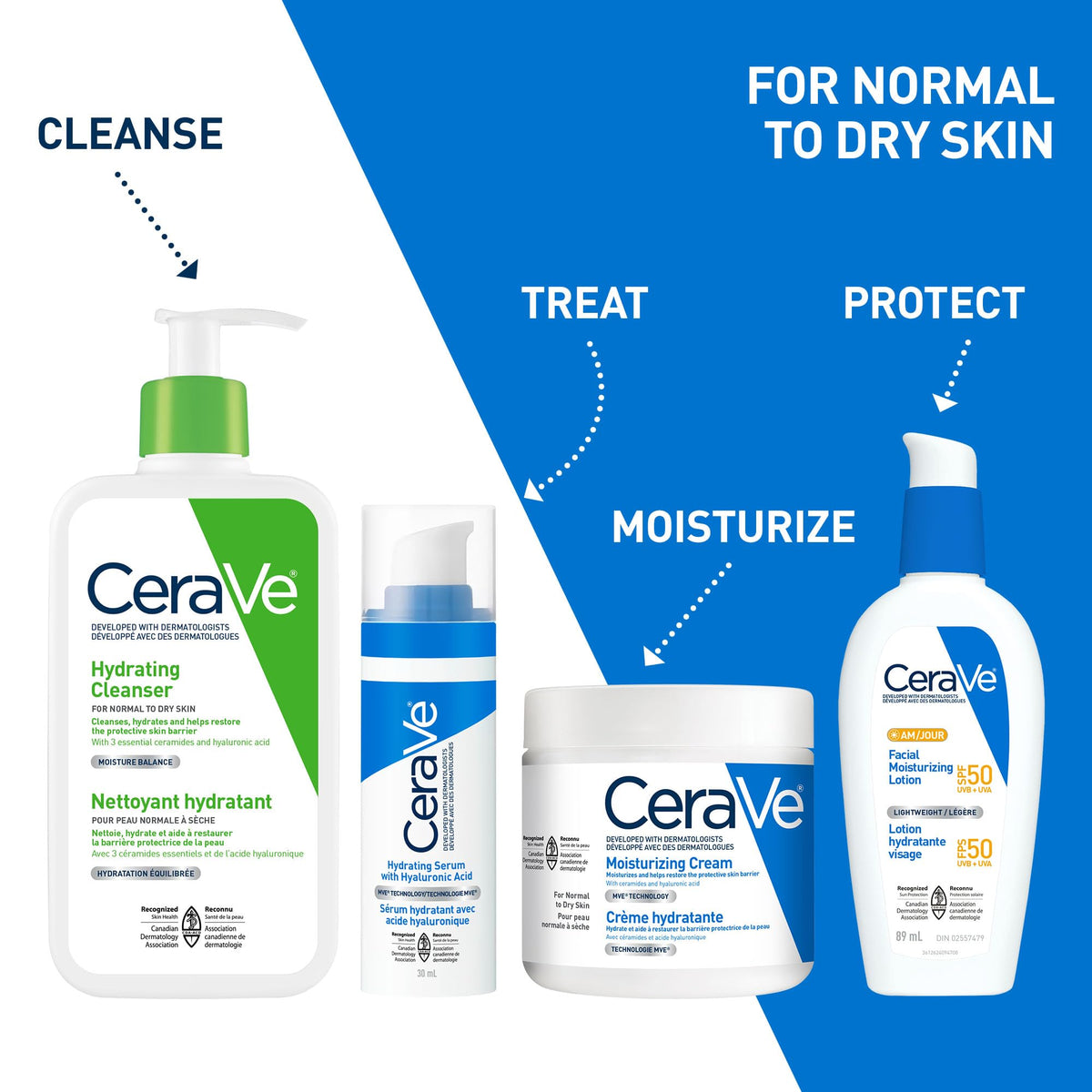 CeraVe Moisturizing Cream for Dry-Very Dry Skin on the Face & Body, 539g