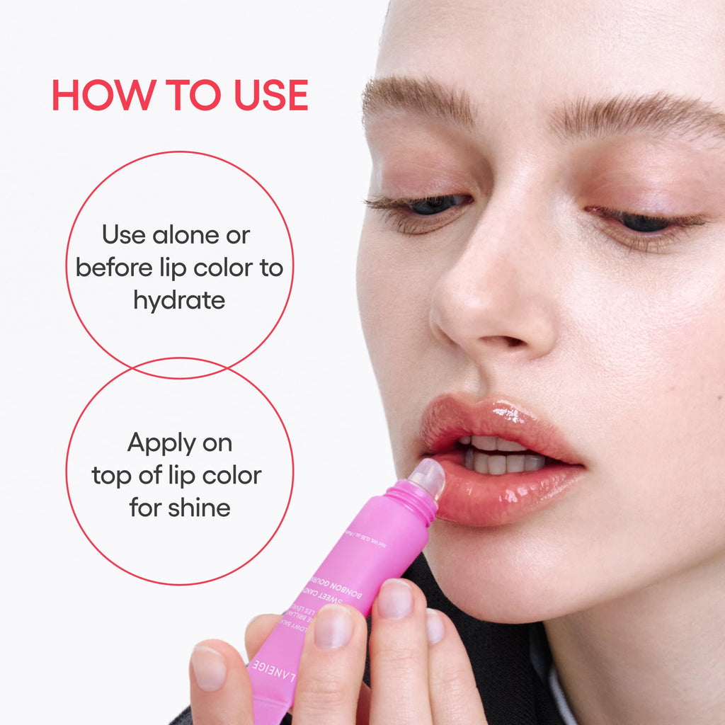 LANEIGE Lip Glowy Balm, Berry: Sheer Tinted Lip Moisturizer with Shea Butter, for Hydrating Shine & Soft Lips