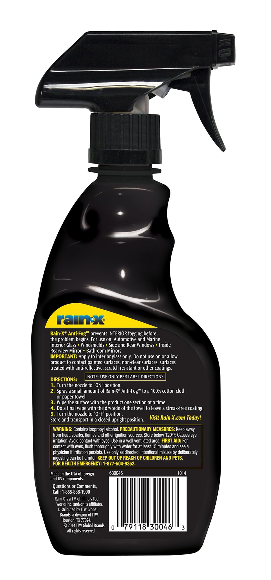 Rain-X 630046 Interior Glass Anti-Fog - 12 fl. oz.