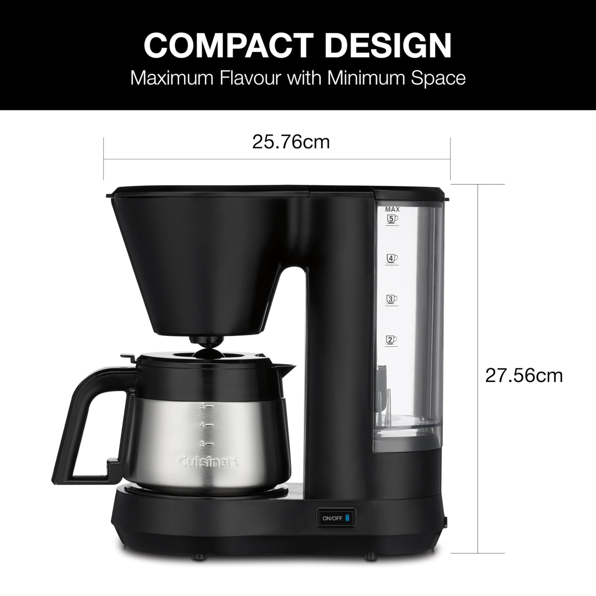 Cuisinart Coffee Maker, Stainless Steel Carafe, Programmable, 5 Cups
