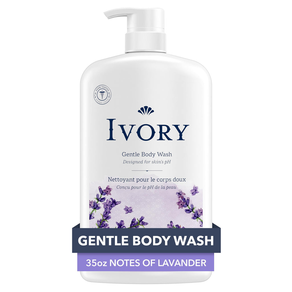 Ivory Gentle Body Wash, Notes of Lavender, 1.03 L