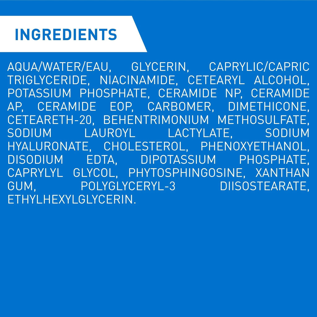 CeraVe Facial Moisturizing Lotion Pm | Ultra Lightweight, Night Face Moisturizer With Hyaluronic Acid | Fragrance Free, 89 Milliliters (1 Pack)