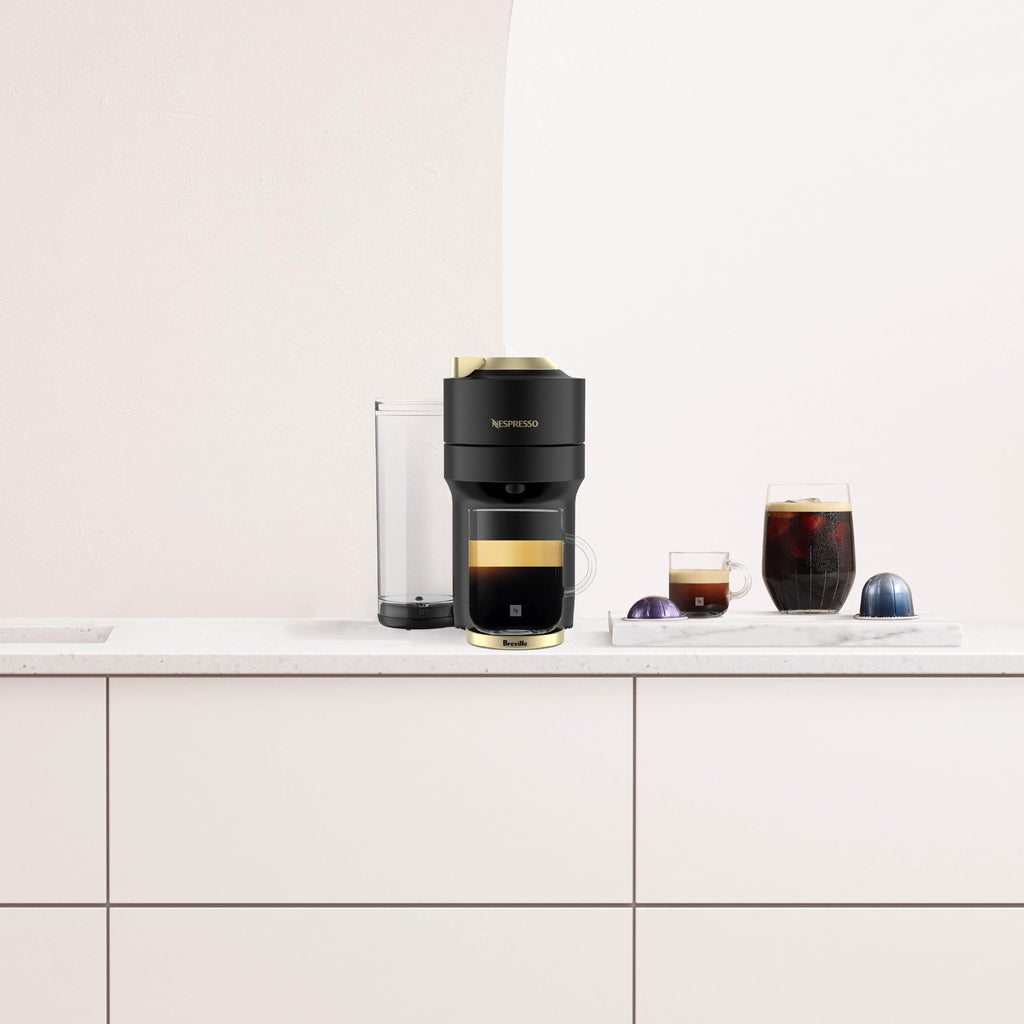 Nespresso Vertuo Pop+ Deluxe Pod Coffee & Espresso Machine Black & Gold