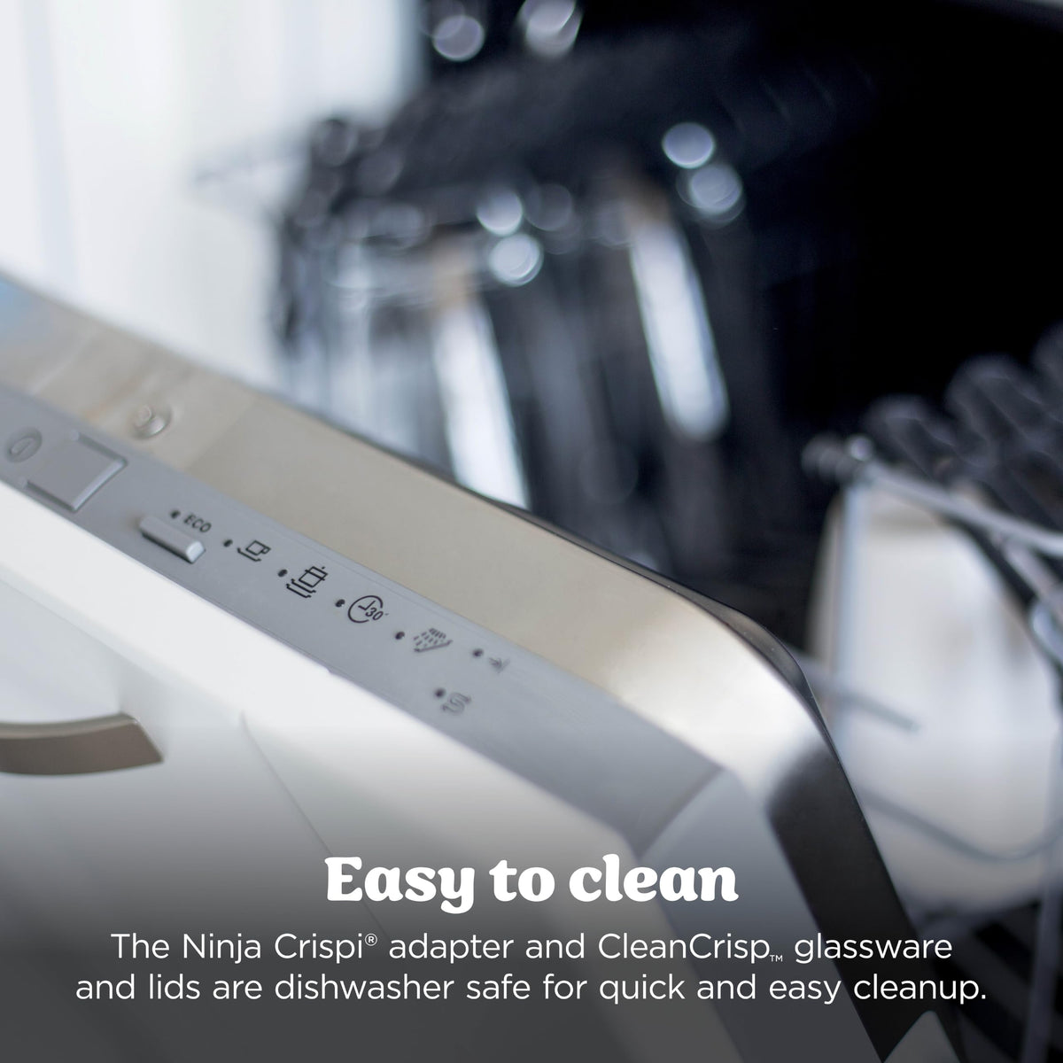 Ninja Crispi Glass Air Fryer, 4-in-1, Grey, FN101CGY