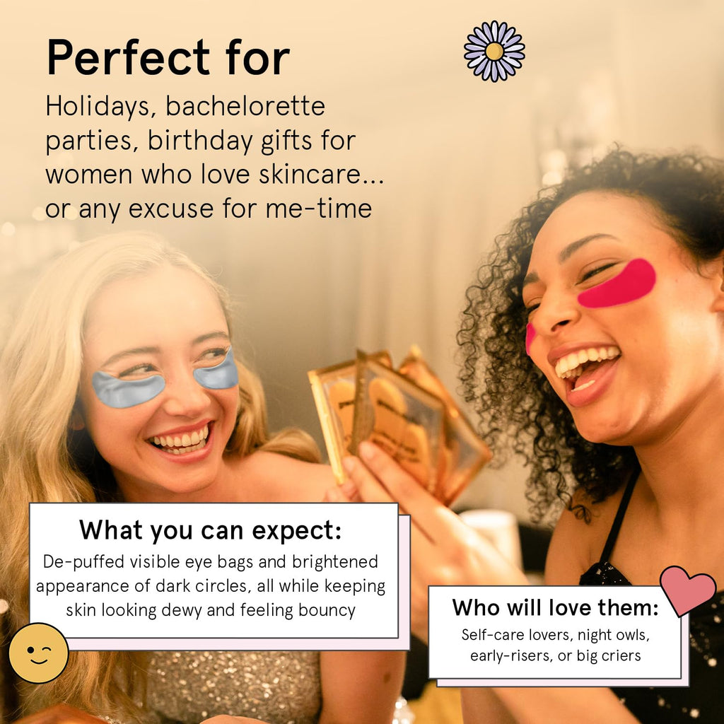 grace & stella Award Winning Under Eye Patches (12 pairs) Eye Masks for Puffy Eyes & Dark Circles - Birthday Gifts for Women, Bachelorette Party Favors, Bridesmaid, Self Care, Relaxation Gifts for Teen