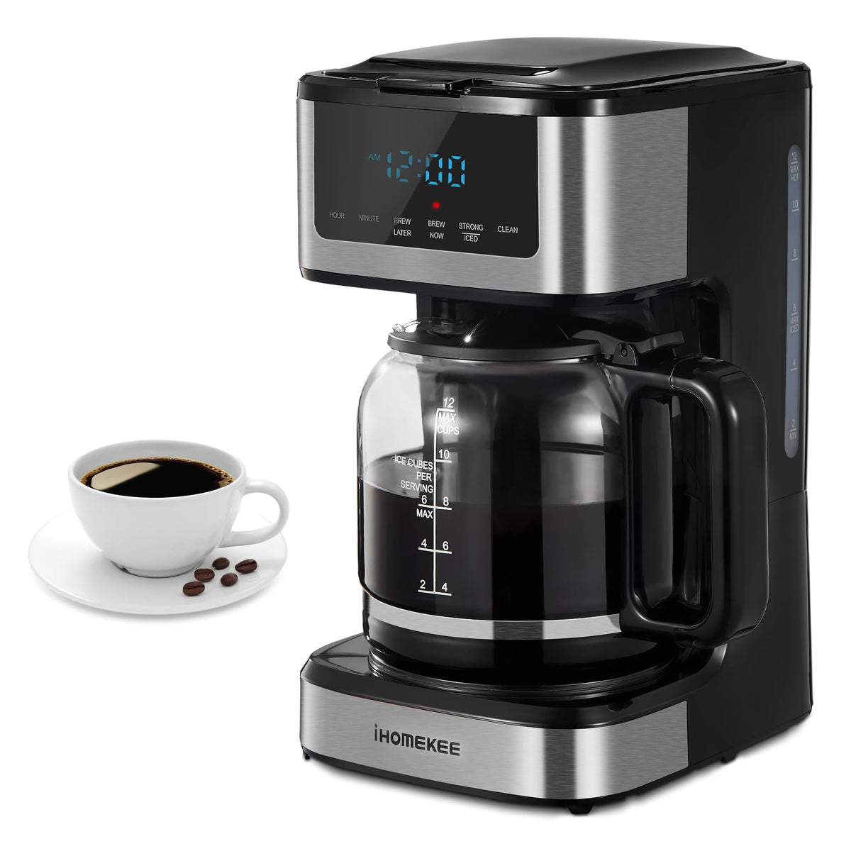 Coffee Maker, Programmable Drip Coffee Machine 12 Cup