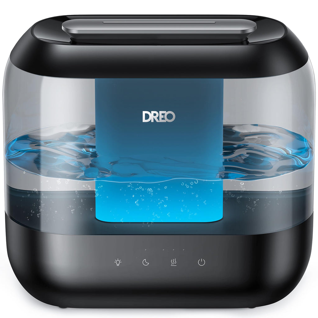 DREO Humidifiers for Bedroom 4L Top Fill Cool Wide Mist Outlet 36H Lasting