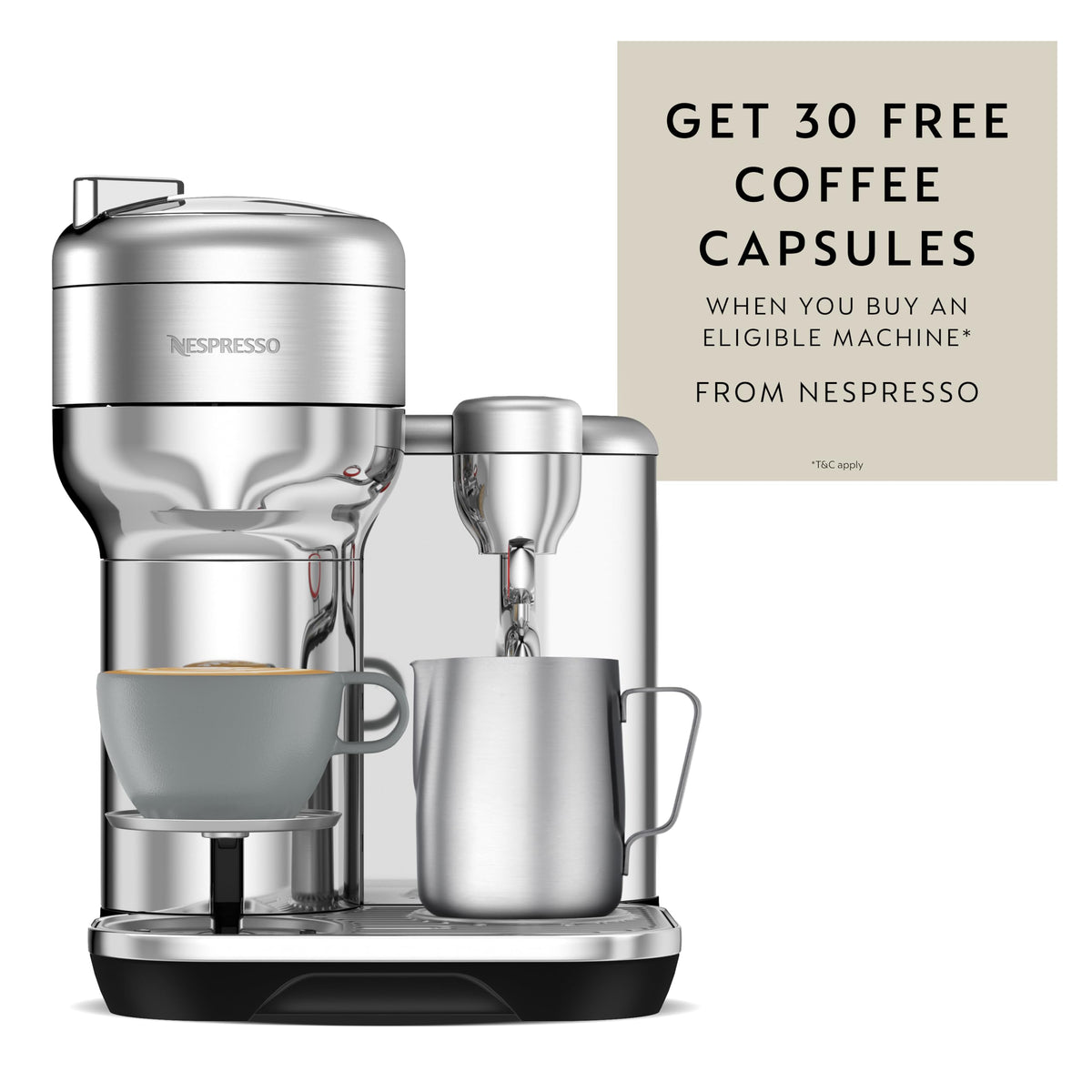 Nespresso Vertuo Creatista Pod Coffee & Espresso Machine Stainless Steel