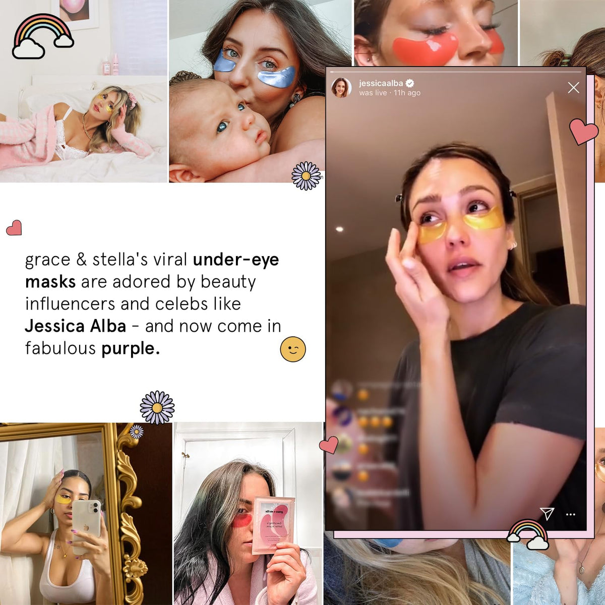 grace & stella Award Winning Under Eye Patches (12 pairs) Eye Masks for Puffy Eyes & Dark Circles - Birthday Gifts for Women, Bachelorette Party Favors, Bridesmaid, Self Care, Relaxation Gifts for Teen
