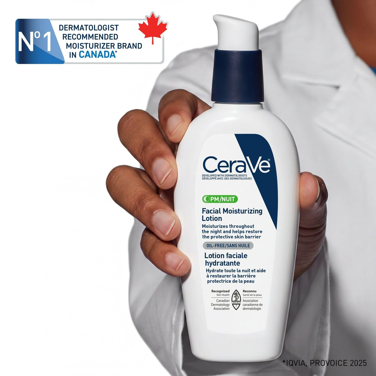 CeraVe Facial Moisturizing Lotion Pm | Ultra Lightweight, Night Face Moisturizer With Hyaluronic Acid | Fragrance Free, 89 Milliliters (1 Pack)