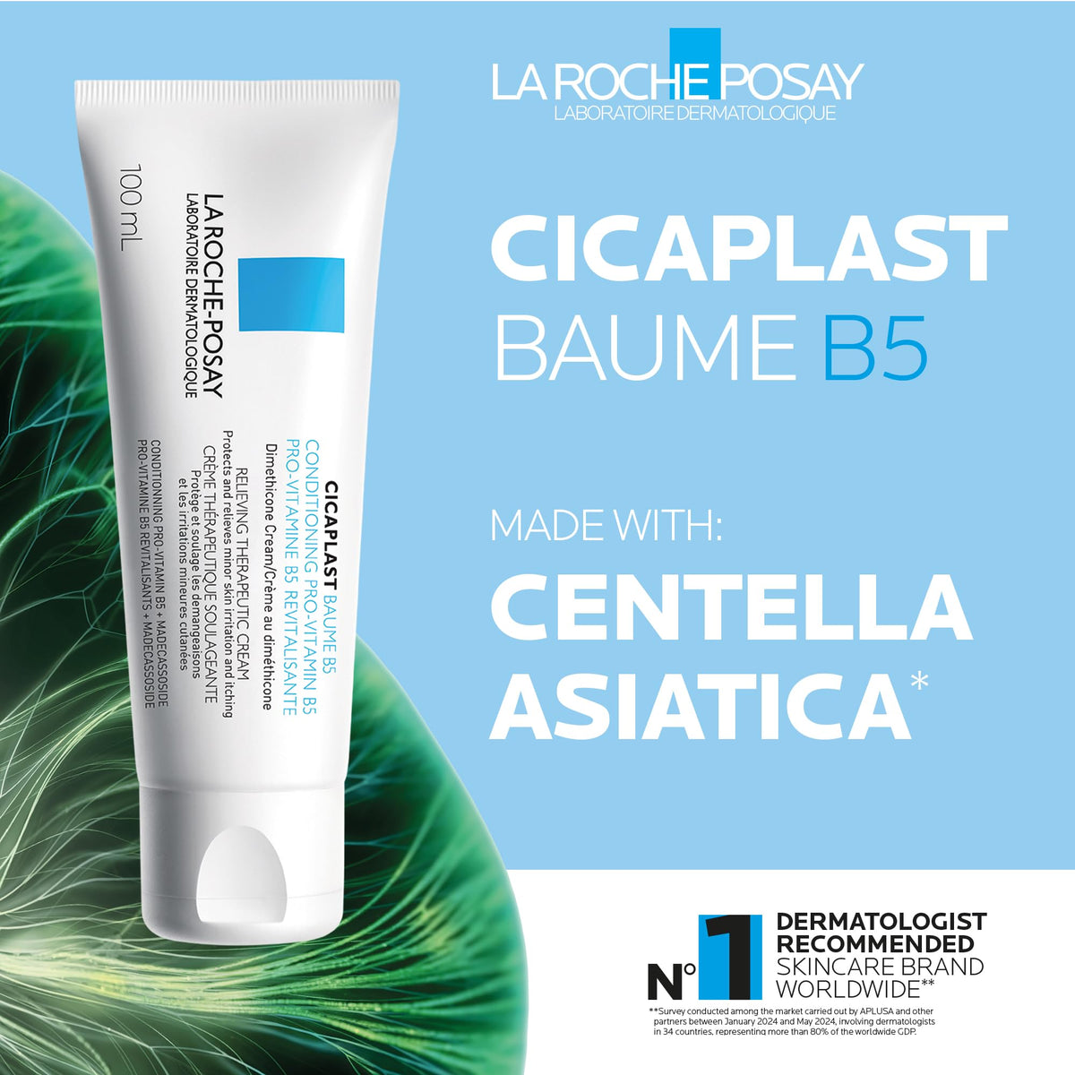 La Roche-Posay Cicaplast Baume B5, Multi-Purpose Balm for Dry Skin, 100mL