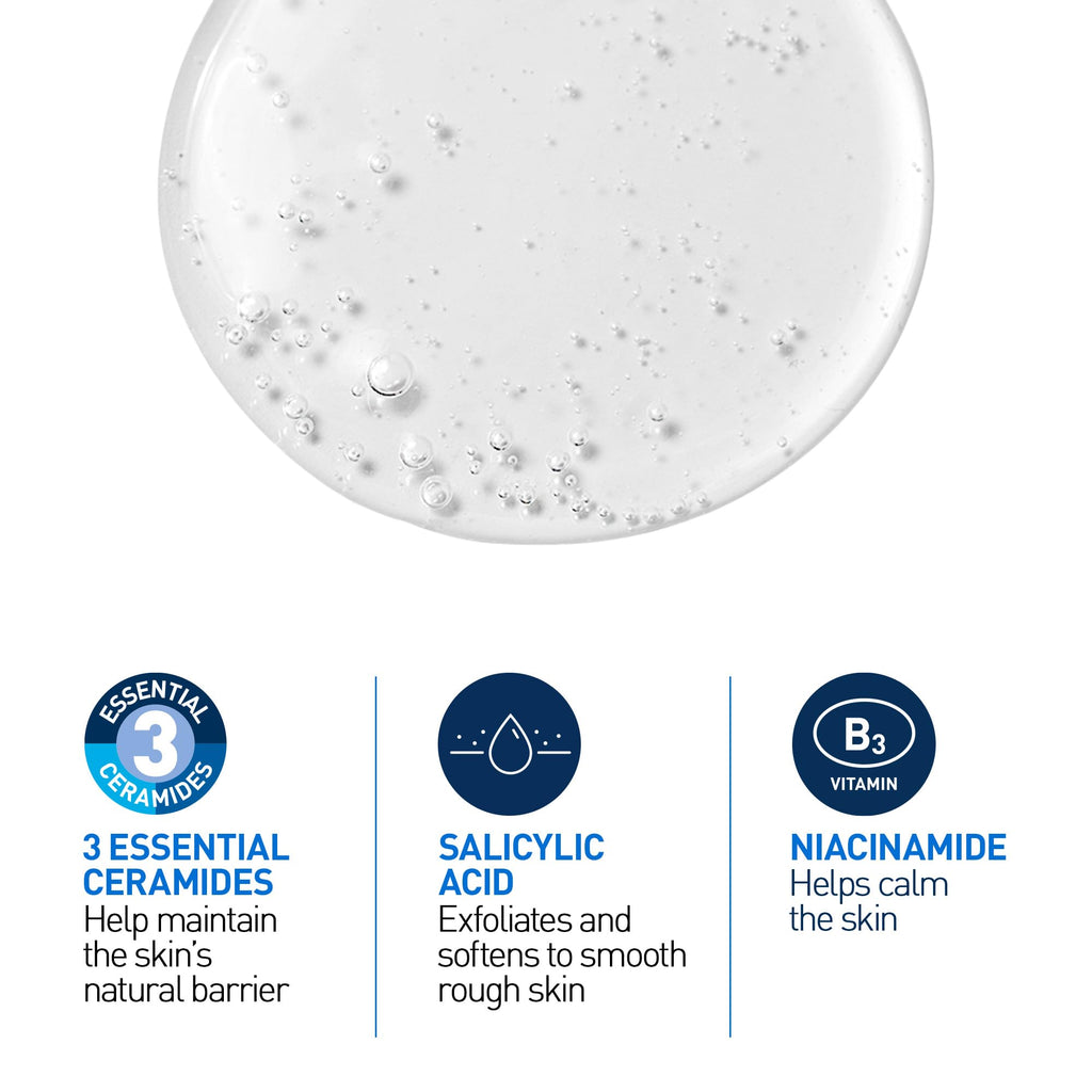 CeraVe Salicylic Acid Cleanser, Renewing Exfoliating Face Wash With Vitamin D for Normal Skin, Fragrance Free, Verified by CeraVe, 473ml