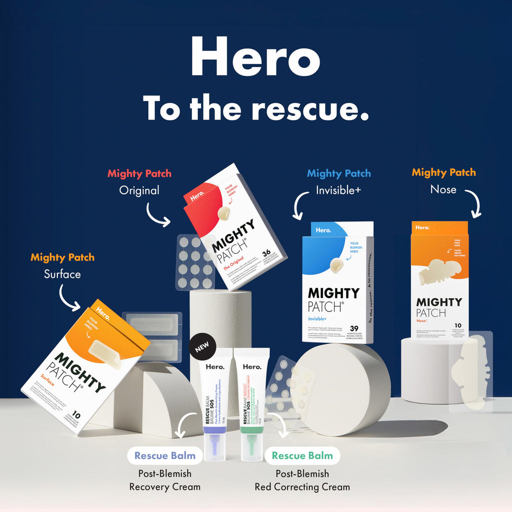 Hero Cosmetics Mighty Patch Original Hydrocolloid Pimple Patches, 36 Ct