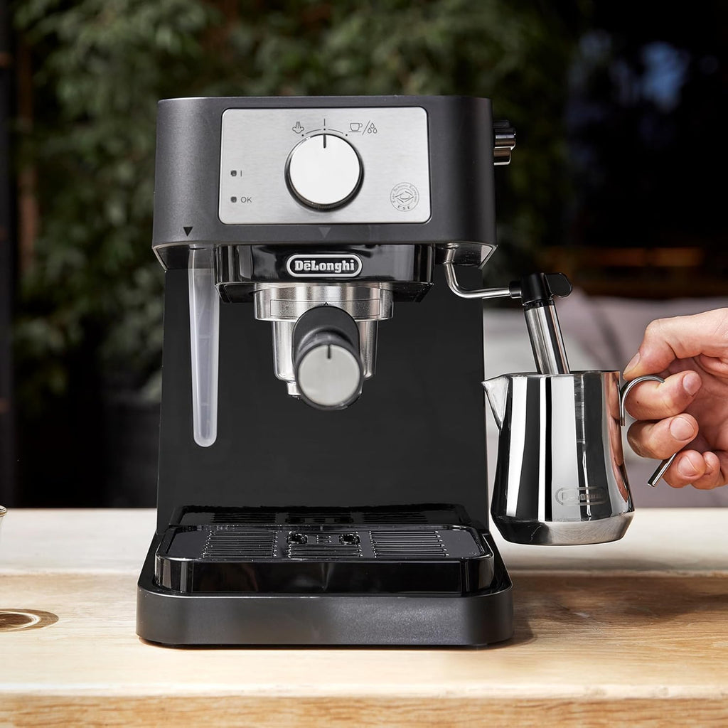 De'Longhi Stilosa Compact Manual Espresso Machine, Milk Frother