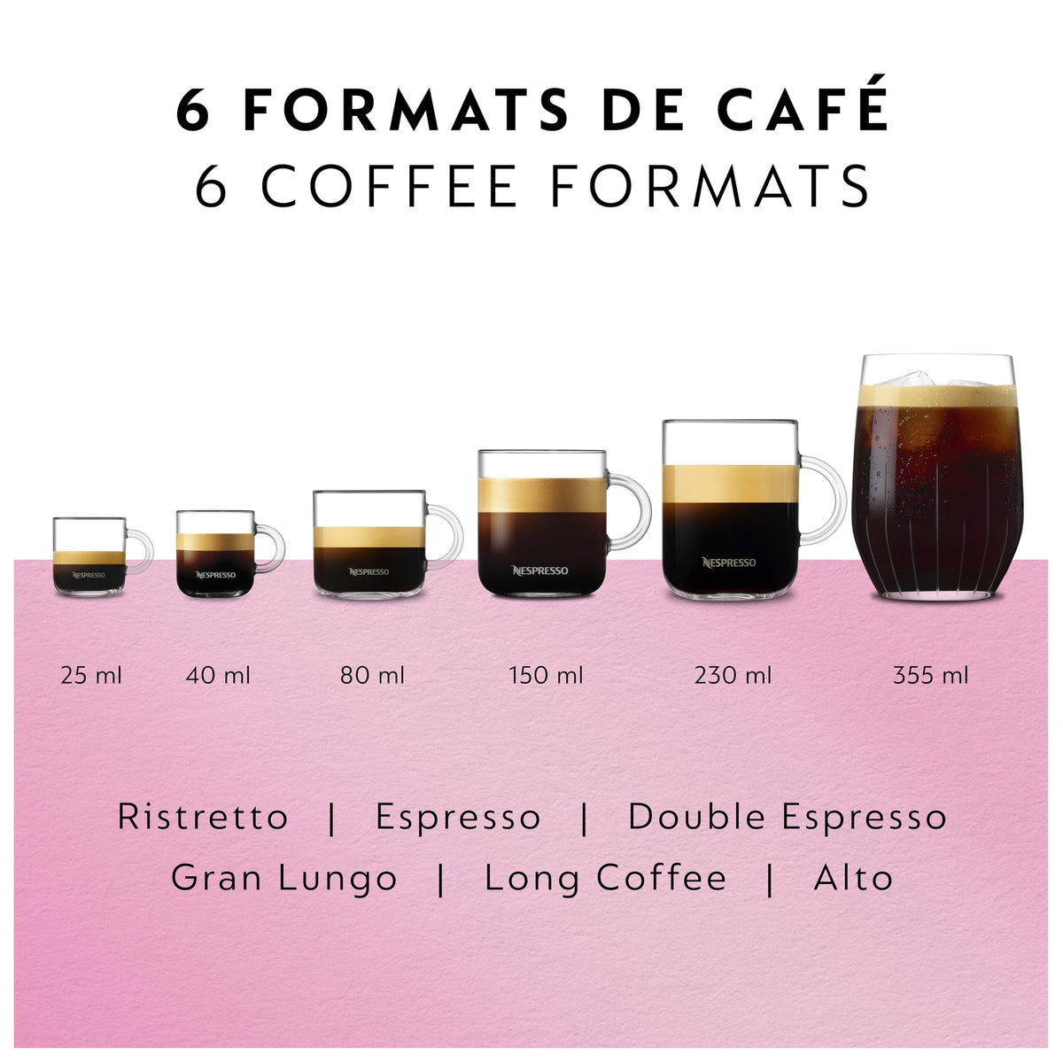 Nespresso Vertuo Pop+ Pod Coffee & Espresso Machine Pink