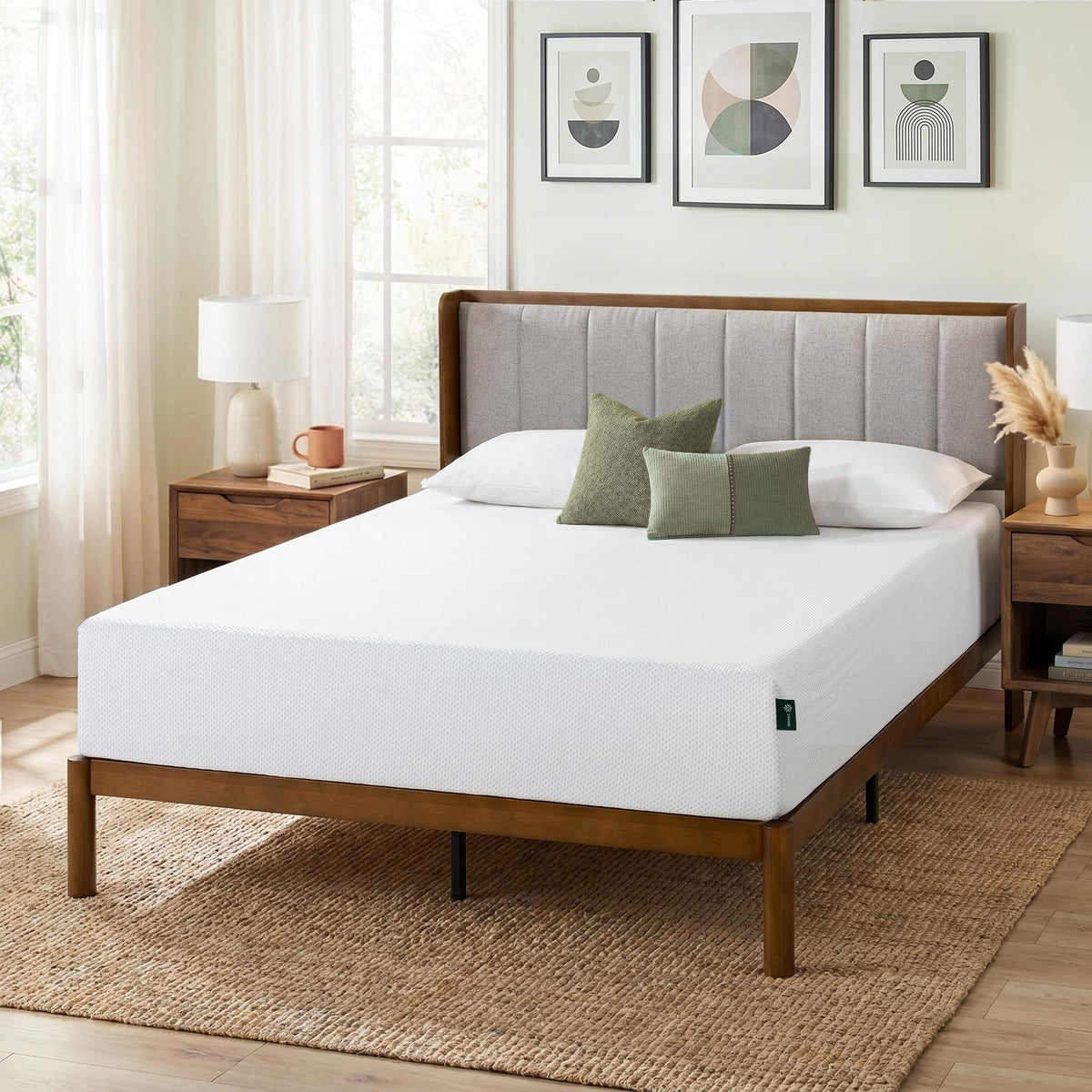 Zinus Full Mattress, 10 Inch Green Tea Cooling Gel Memory Foam, Mattress in a Box, CertiPUR-US Certified with Pressure Relief Cool Sleep, 10 Years Warranty, Full Size