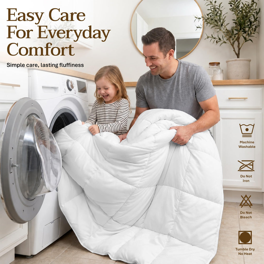 Utopia Bedding Duvet Insert, Comforters Queen Size 88 x 88 Inches, White