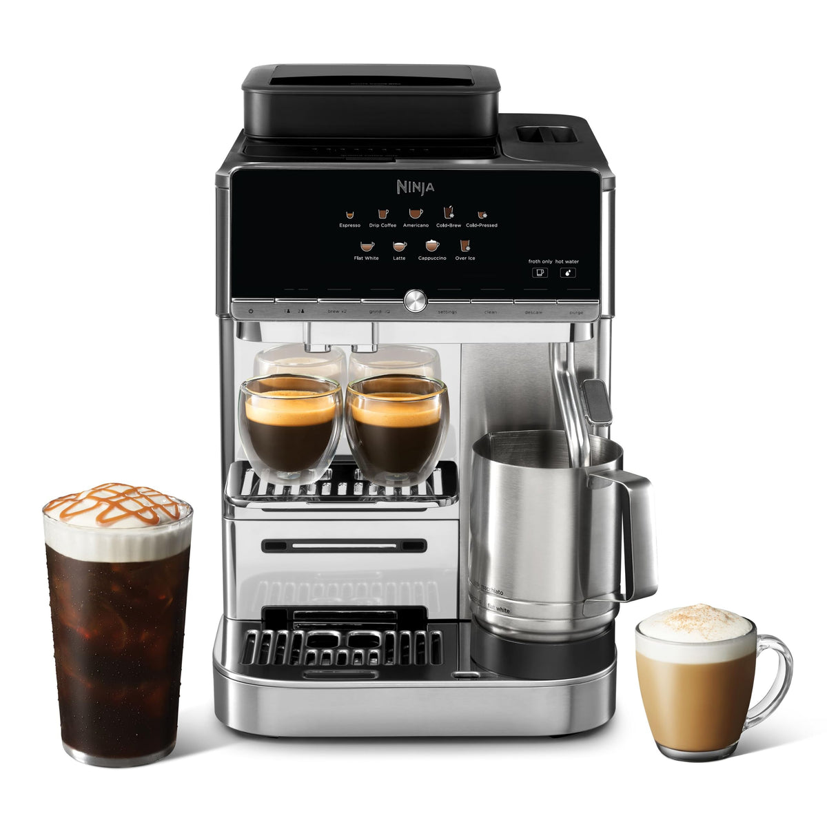 Ninja AutoBarista Fully Automatic Espresso, 10 Drink Options, AE1001C