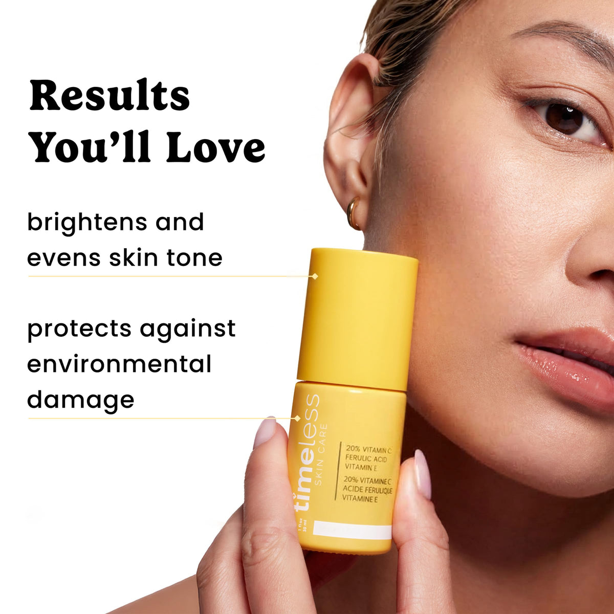 Timeless 20% Vitamin C + E Ferulic Acid Serum, Antioxidant, 30 ml