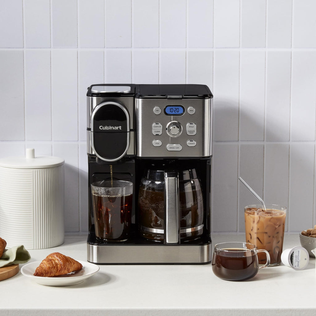 Cuisinart Programmable Coffee Maker, 2-in-1, Pod Compatible, 12-Cup Carafe