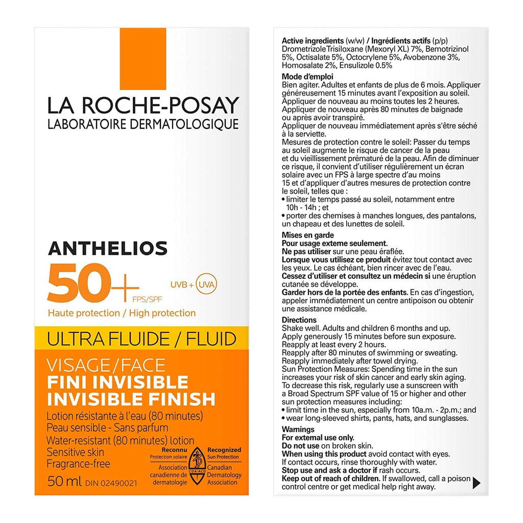 La Roche-Posay Anthelios Face Sunscreen SPF 50+, 50mL