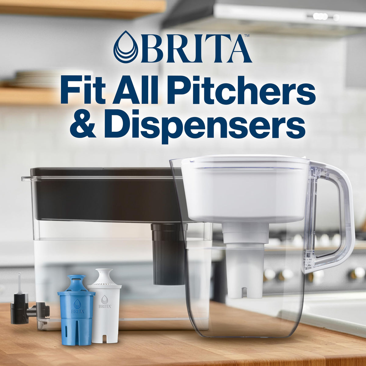 Brita Elite Replacement Filter, Reduces 30+ contaminants while keeping healthy minerals, WQA Certified to reduce Lead, Microplastics, Chromium and Chlorine, Lasts 6 months, 2 Count