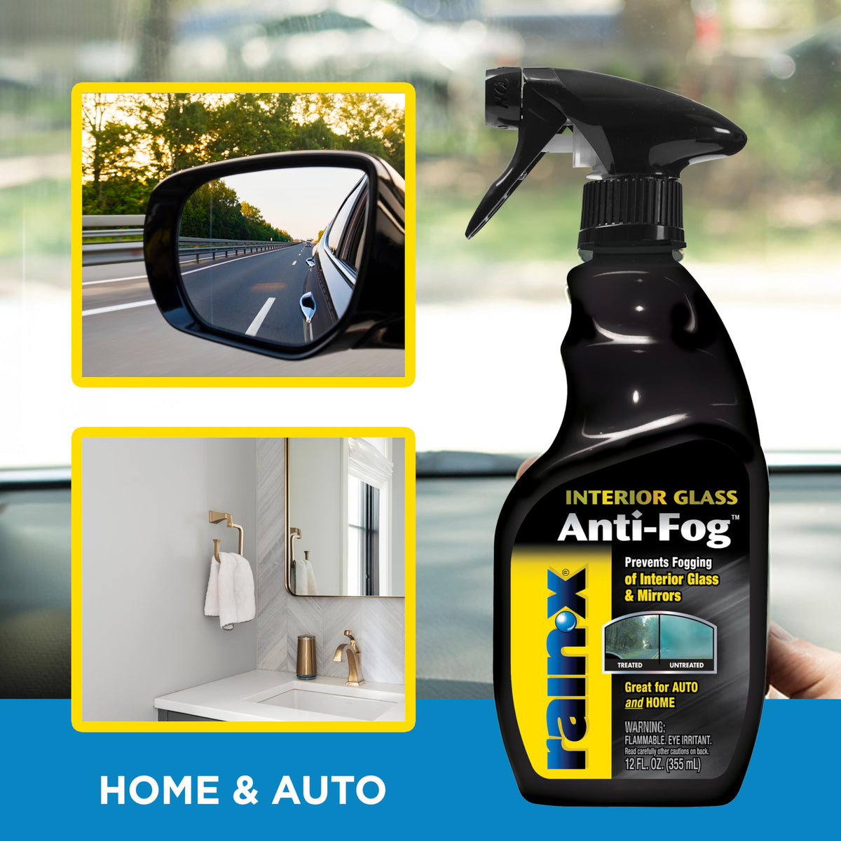 Rain-X 630046 Interior Glass Anti-Fog - 12 fl. oz.