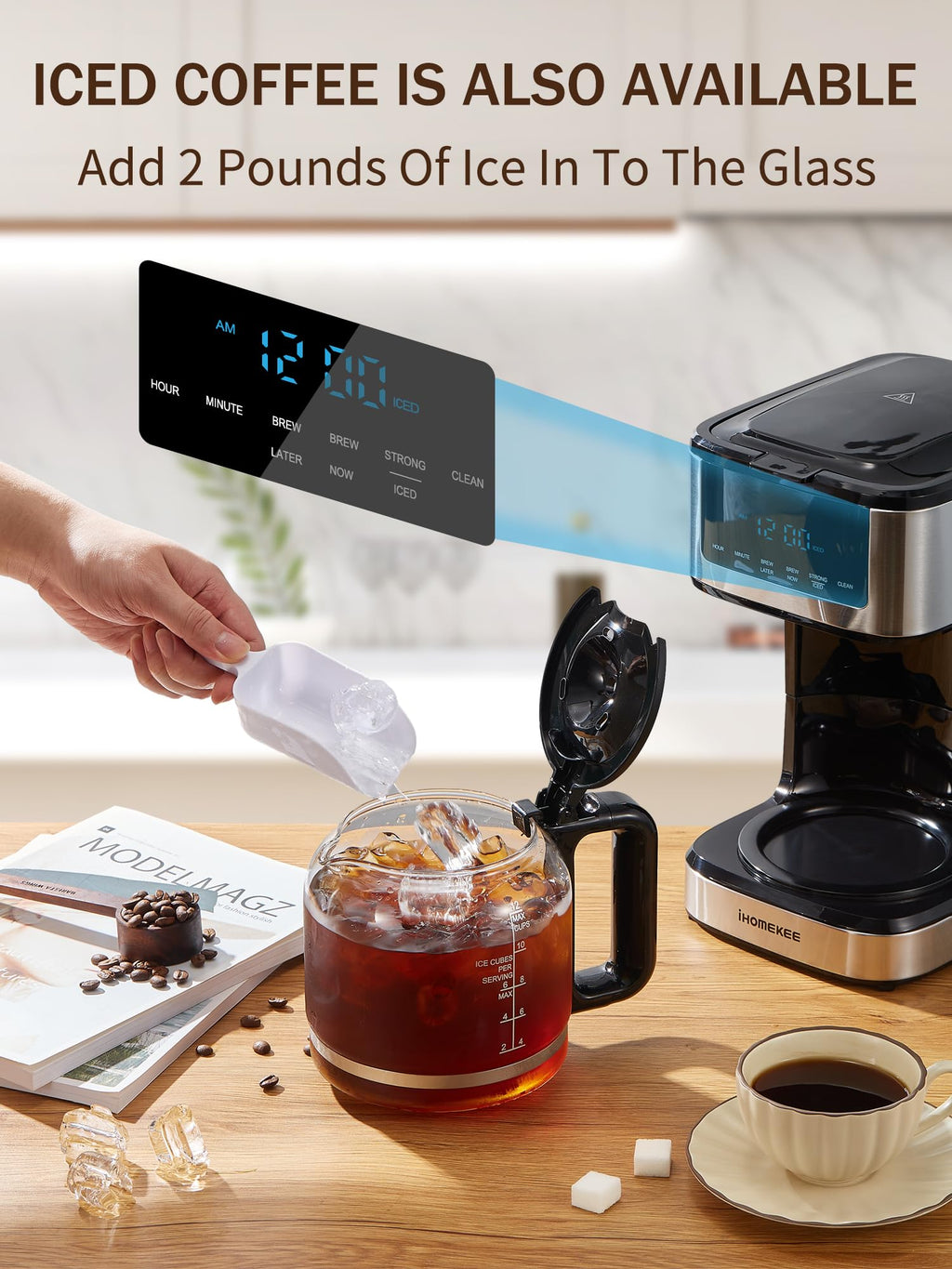 Coffee Maker, Programmable Drip Coffee Machine 12 Cup