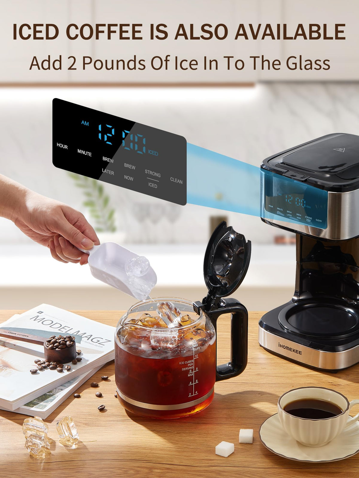 Coffee Maker, Programmable Drip Coffee Machine 12 Cup