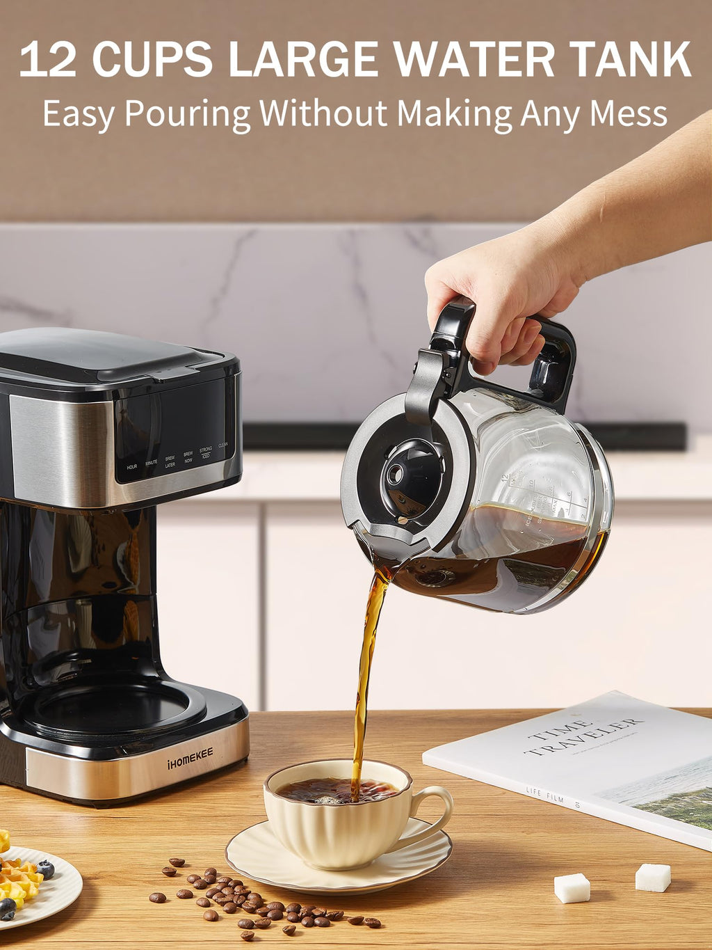 Coffee Maker, Programmable Drip Coffee Machine 12 Cup