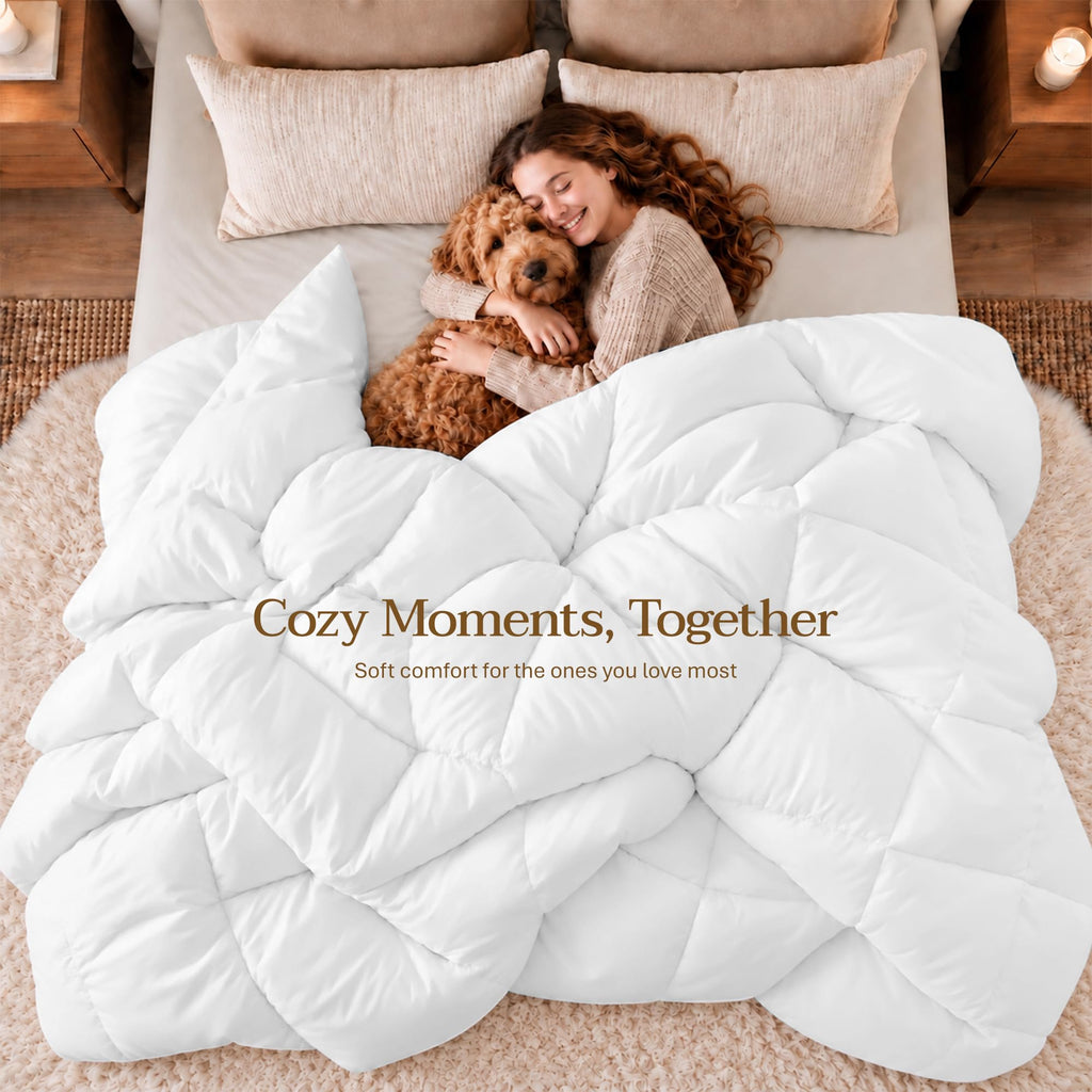 Utopia Bedding Duvet Insert, Comforters Queen Size 88 x 88 Inches, White